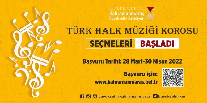 Kahramanmaraş’ta koro seçmelerinde başvurular başladı