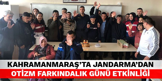 Kahramanmaraş’ta jandarma’dan Otizm Farkındalık Günü etkinliği