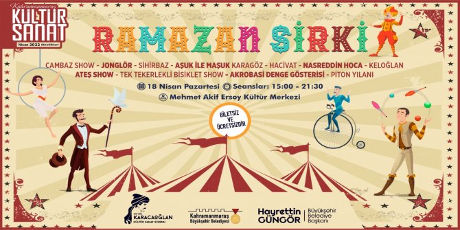 Kahramanmaraş Büyükşehir’den çocuklar için ücretsiz etkinlik