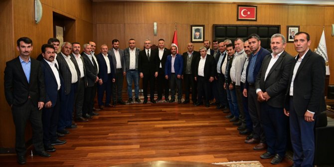 Başkan Güngör muhtarları makamında ağırladı