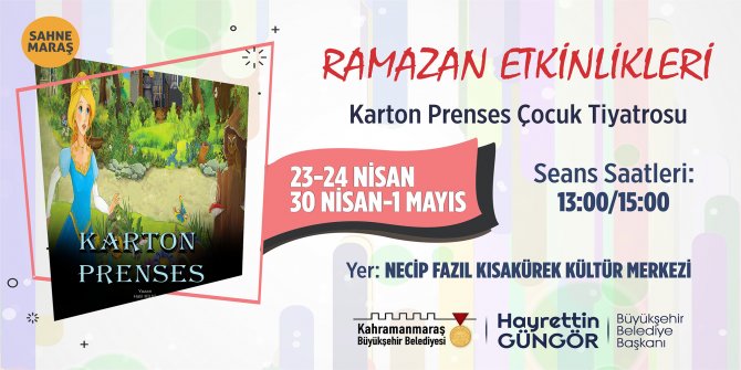 ‘Karton Prenses’ minik tiyatroseverlerle buluşacak