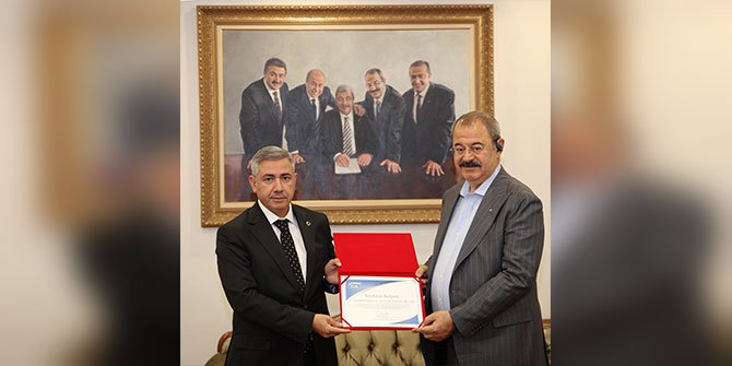 SANKO Holding’e SGK’dan Teşekkür Belgesi