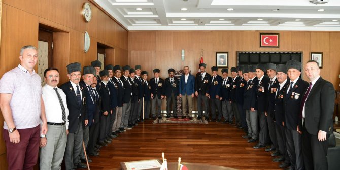 Kıbrıs Gazilerinden Başkan Güngör’e teşekkür ziyareti