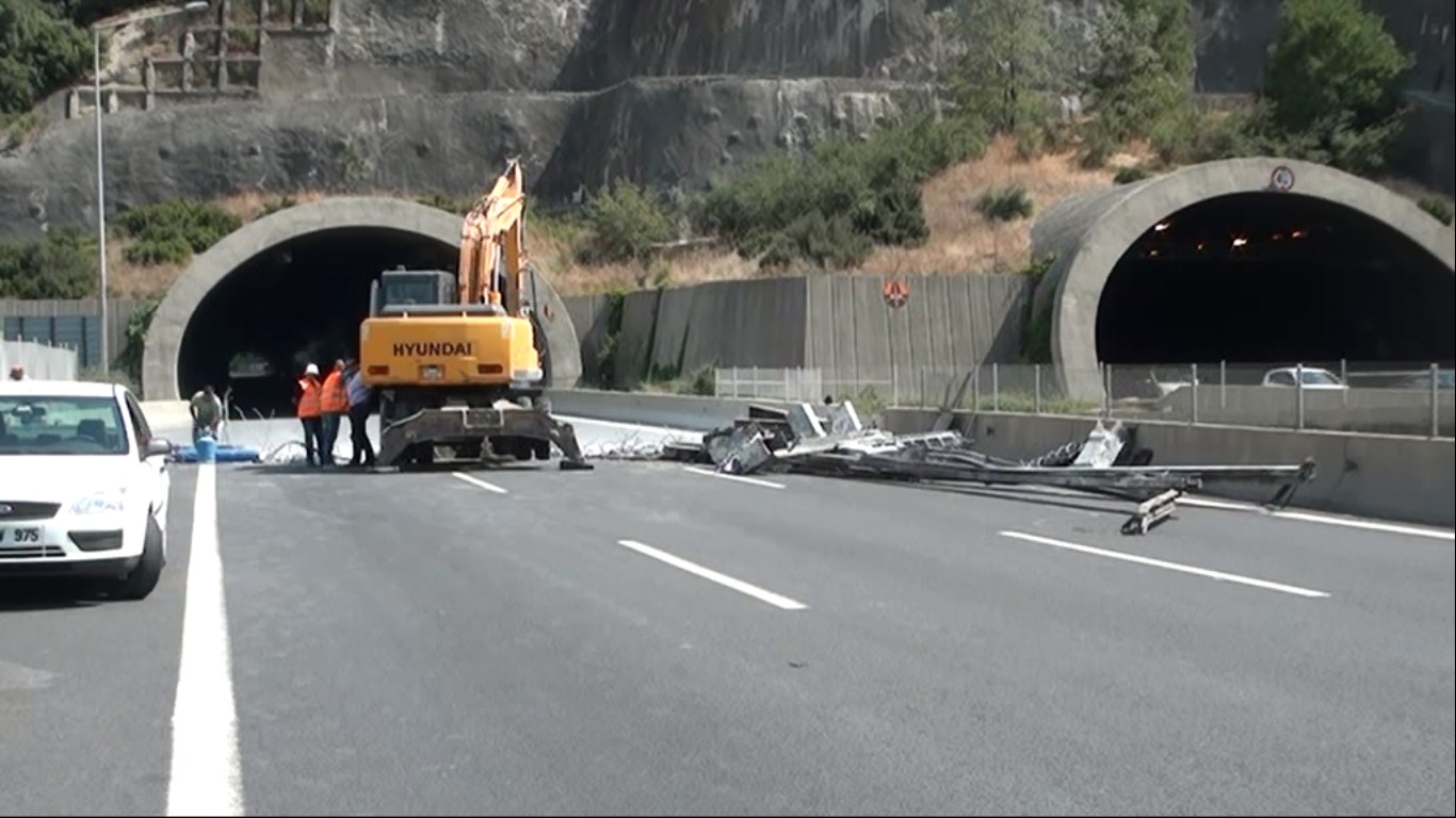 AYRAN TÜNELİ GEÇİCİ OLARAK KAPATILDI