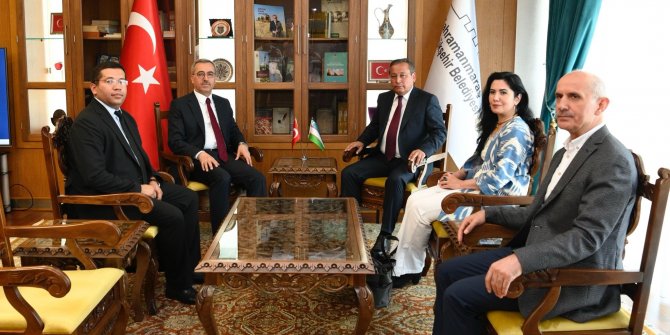 Başkan Güngör Özbekistan heyetini makamında ağırladı