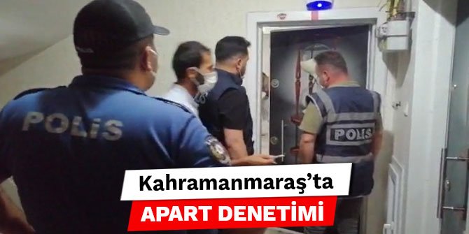 Kahramanmaraş'ta apart denetimi