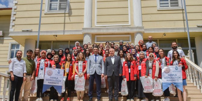 Vali Coşkun Damla Projesi gönüllülerini kabul etti