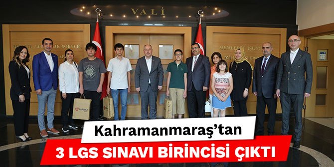 Kahramanmaraş'tan 3 LGS sınavı birincisi çıktı