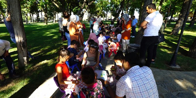 Kahramanmaraş'ta çocuklar hafta sonu doyasıya eğlendi