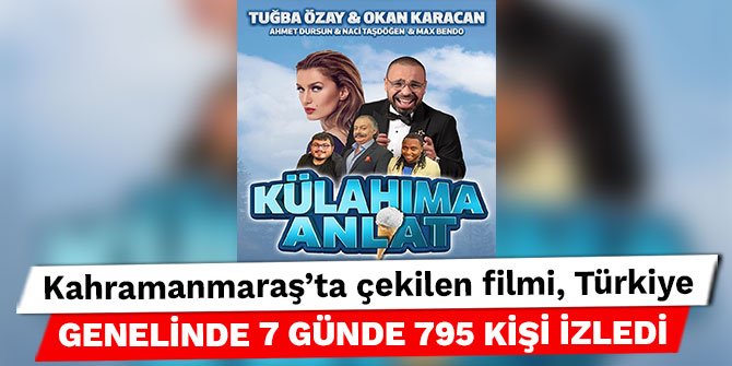 Kahramanmaraş’ta çekilen film, bir hafta sonra vizyondan kalktı