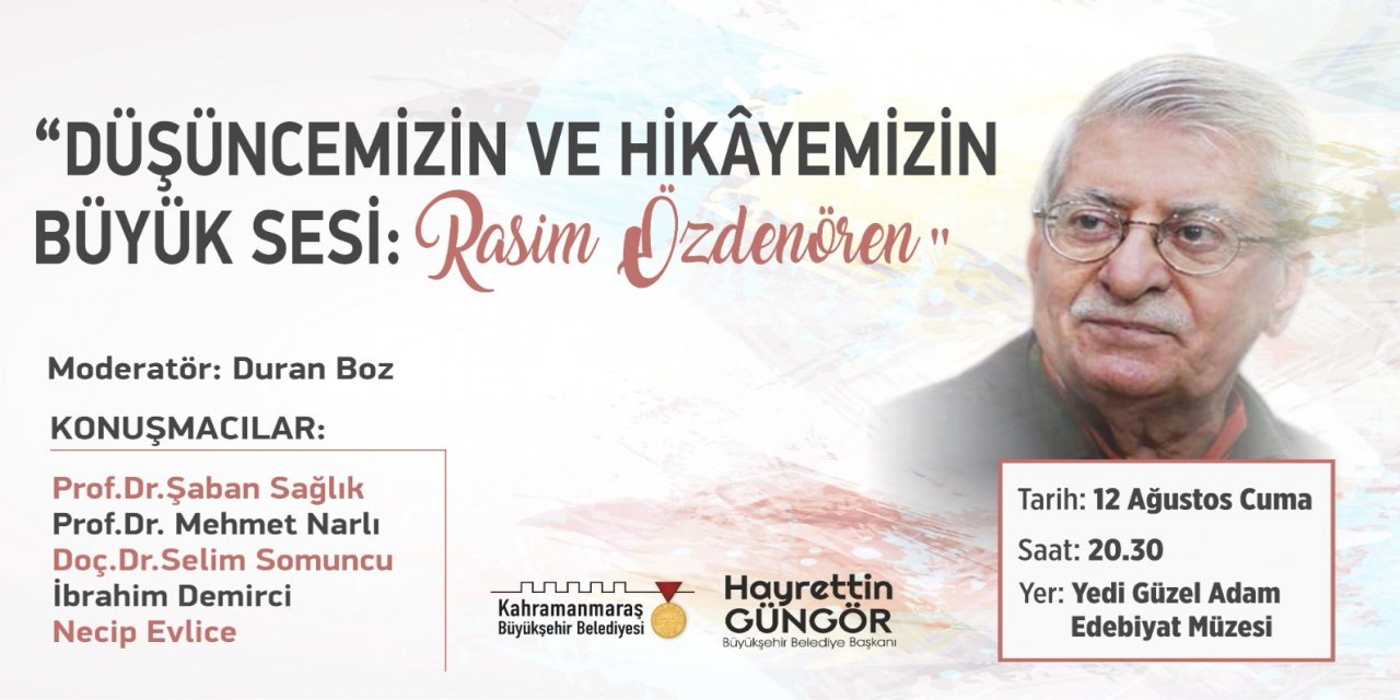 ‘Düşüncemizin ve Hikâyemizin Büyük Sesi: Rasim Özdenören’ paneli gerçekleştirilecek