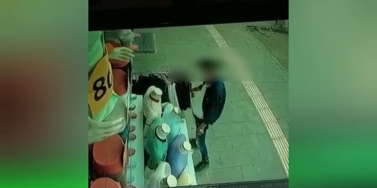 Kahramanmaraş’ta önce çaldı sonra alışveriş yaptı