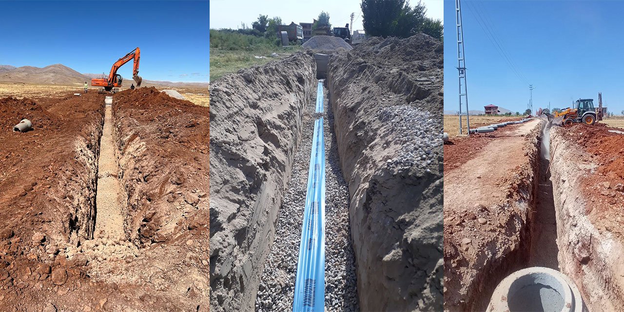 Kahramanmaraş'ın 4 ilçesinde kanalizasyon hattı çalışmaları başladı