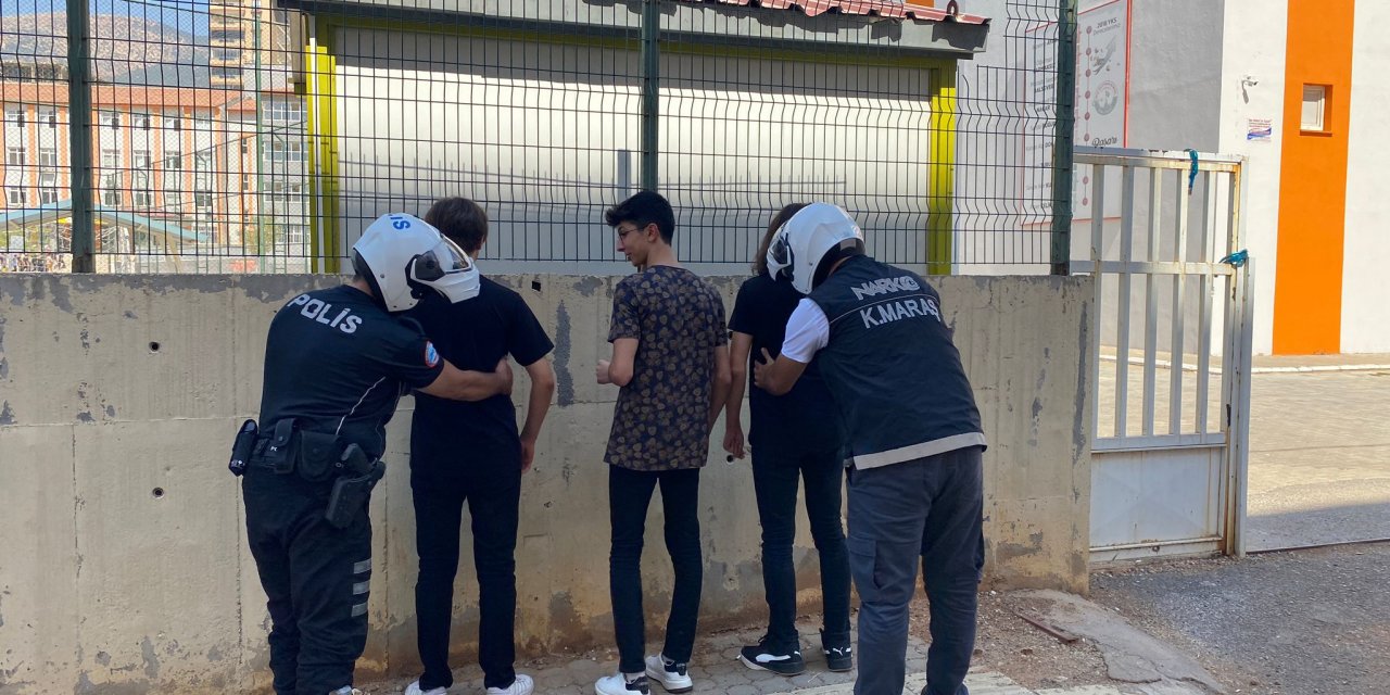 Kahramanmaraş emniyetinden okul çevresinde denetim