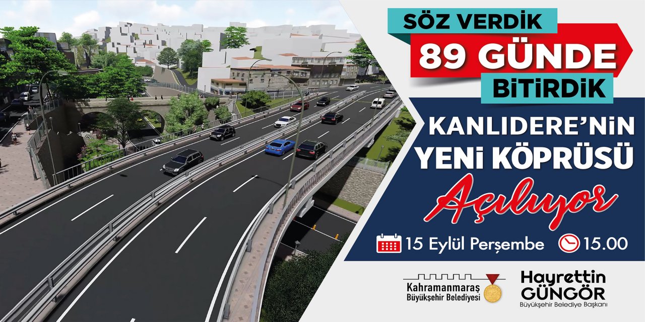 Kanlıdere’nin Yeni Köprüsü hizmete alınıyor