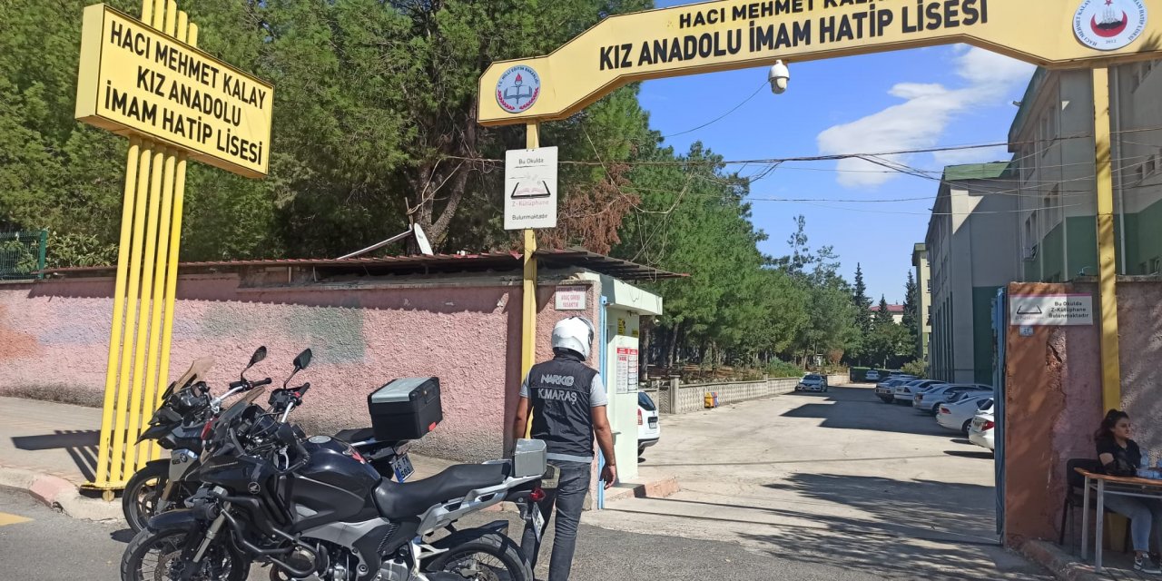 Kahramanmaraş emniyetinden okul çevresinde denetim