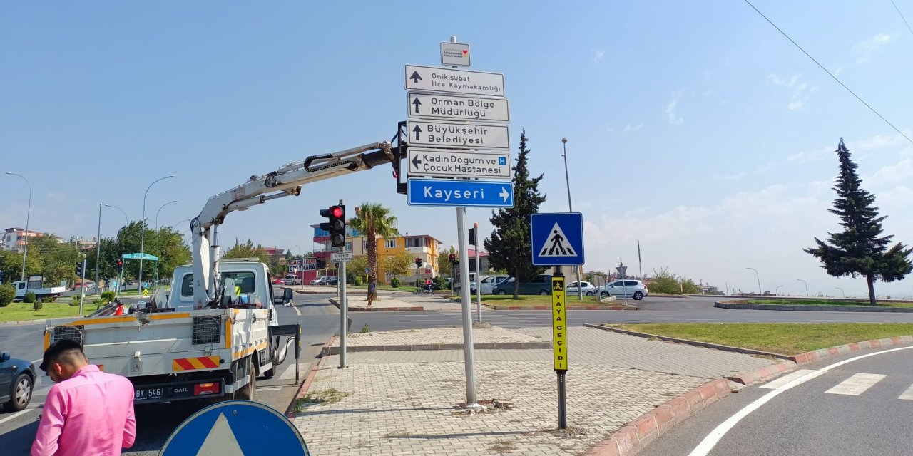 Kahramanmaraş Büyükşehir ekipleri trafikte güvenlik için 7/24 sahada