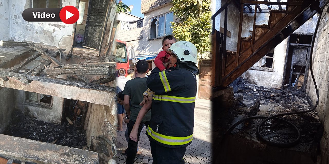 Kahramanmaraş’ta itfaiyenin zamanında müdahalesi hayat kurtardı