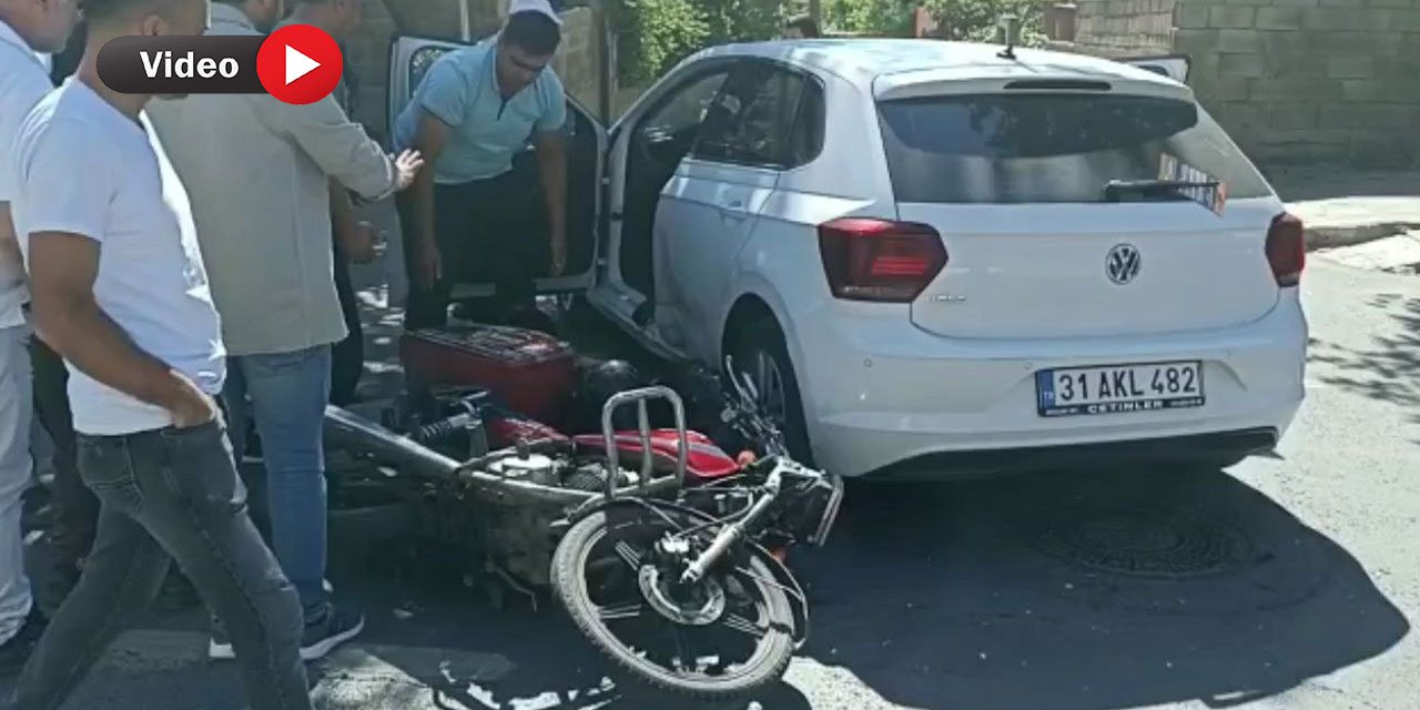 Kahramanmaraş’ta motosiklet ile otomobil çarpıştı: 1 yaralı