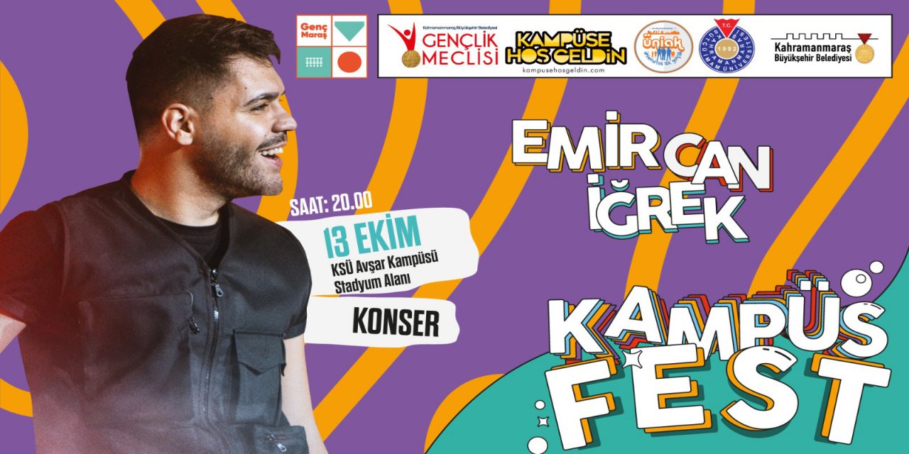Kahramanmaraş'ta Kampüs Fest’in ikinci gününde eğlenceye devam