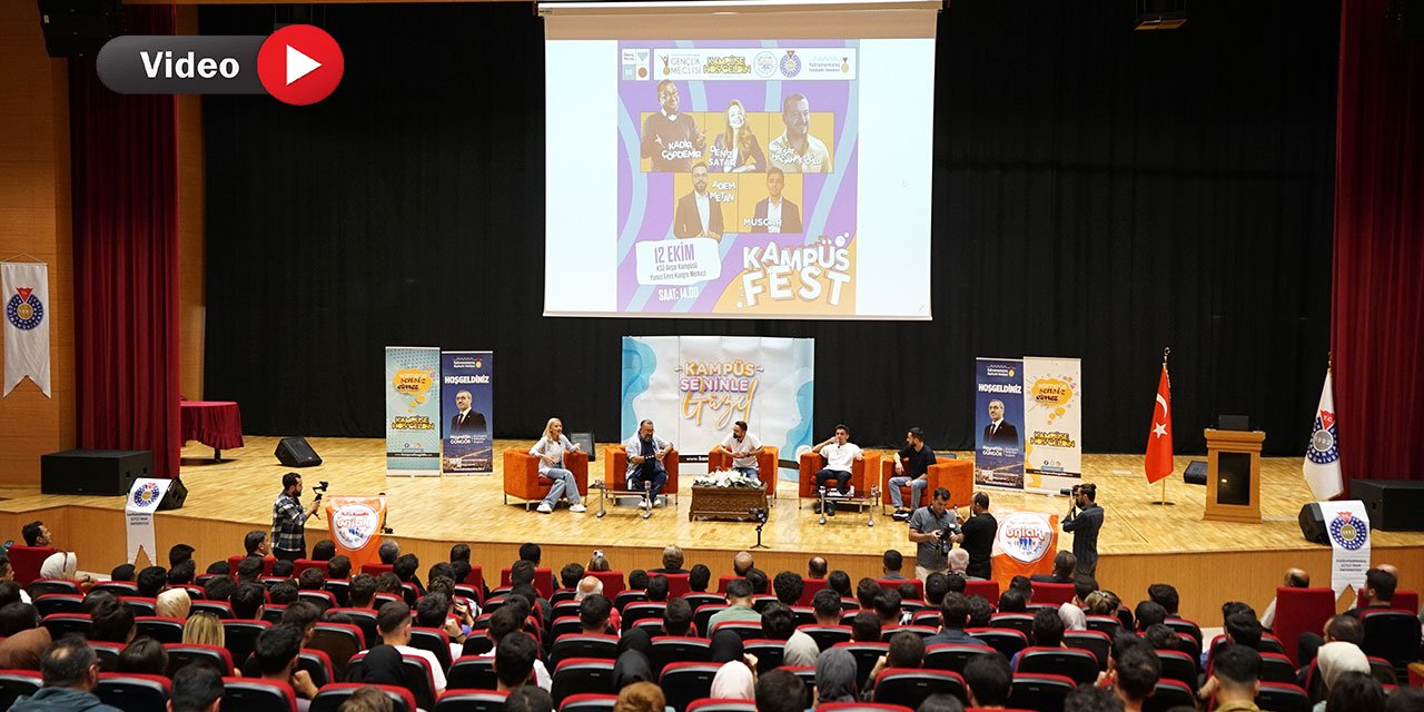 Kahramanmaraş'ta Kampüs Fest’in ilk gününde ünlüler geçidi