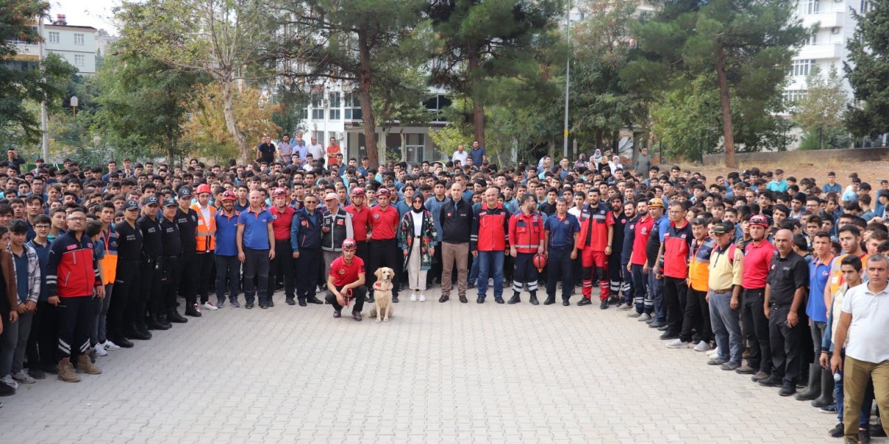 Kahramanmaraş'ta MEB AKUB koordinesinde tatbikat yapıldı