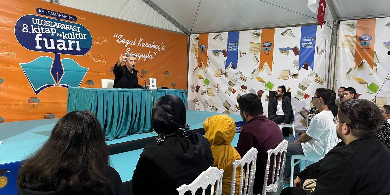 Nedim Şener Kitap Fuarı’nda Kahramanmaraşlılara seslendi