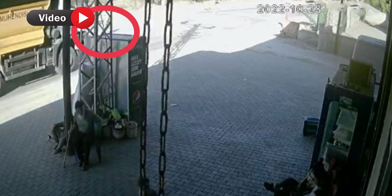 Kahramanmaraş’ta yola fırlayan çocuğa kamyonun çarptığı kaza kamerada