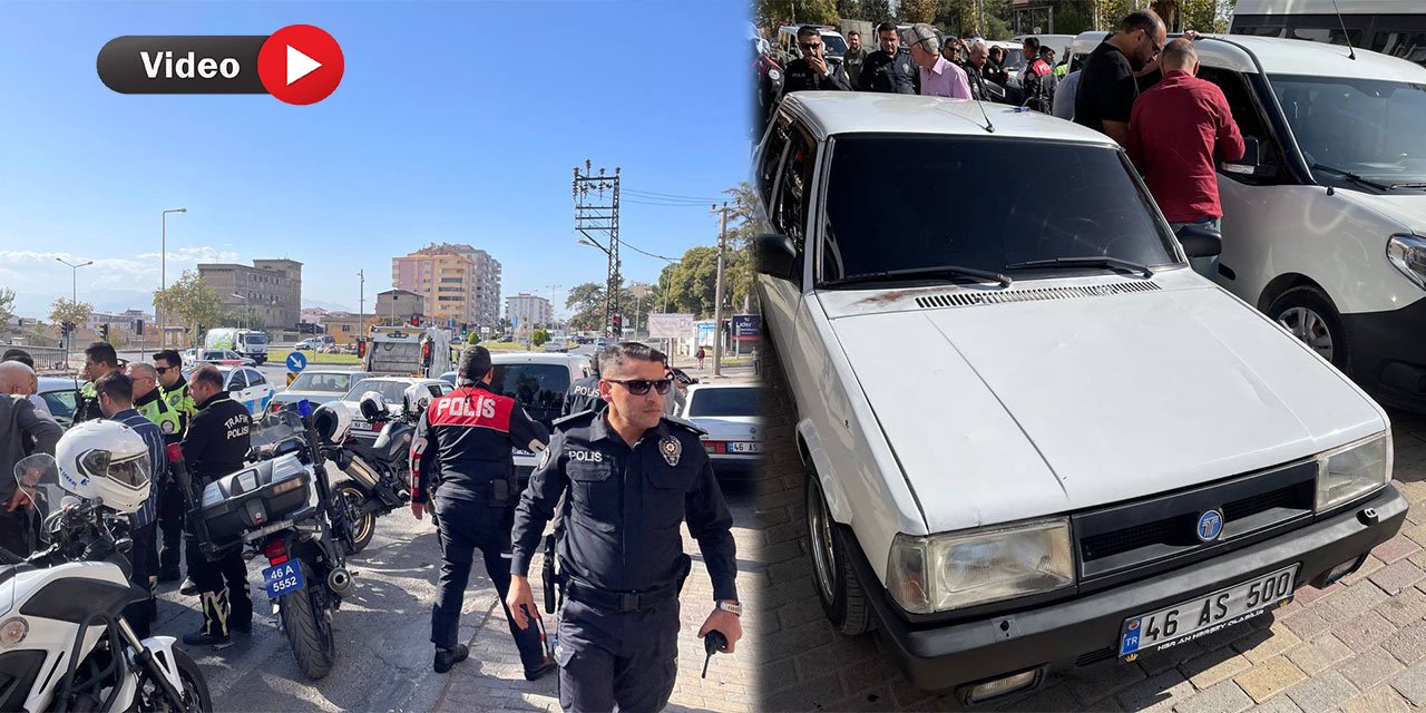 Kahramanmaraş'ta 'Dur' İhtarına Uymayan Sürücü Kovalamaca Sonucu Yakalandı