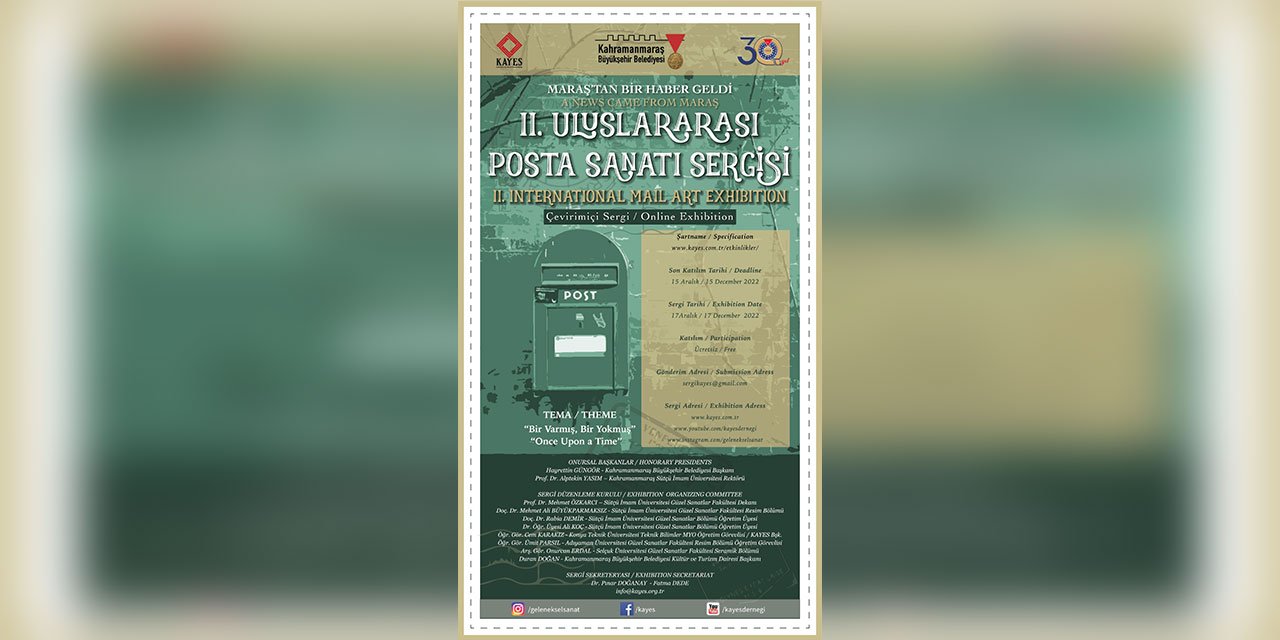 2. Uluslararası Çevrimiçi Posta Sanatı Sergisi Düzenlenecek