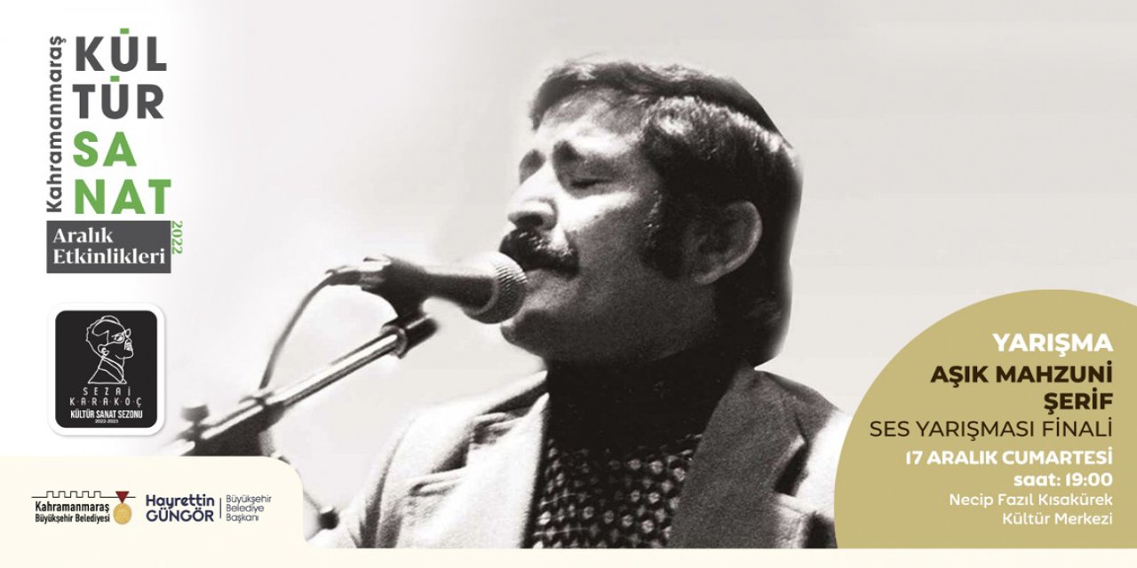 Kahramanmaraş’ta Âşık Mahzuni Şerif Ses Yarışması’nda Finale Doğru