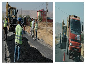 Ekinözü’nde Yollarda Yama Çalışması