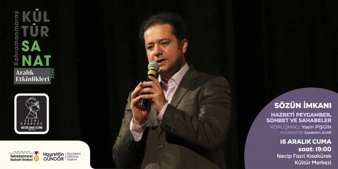 Yazar Pişgin, Kahramanmaraş’ta Peygamber Efendimizin Hayatını Anlatacak