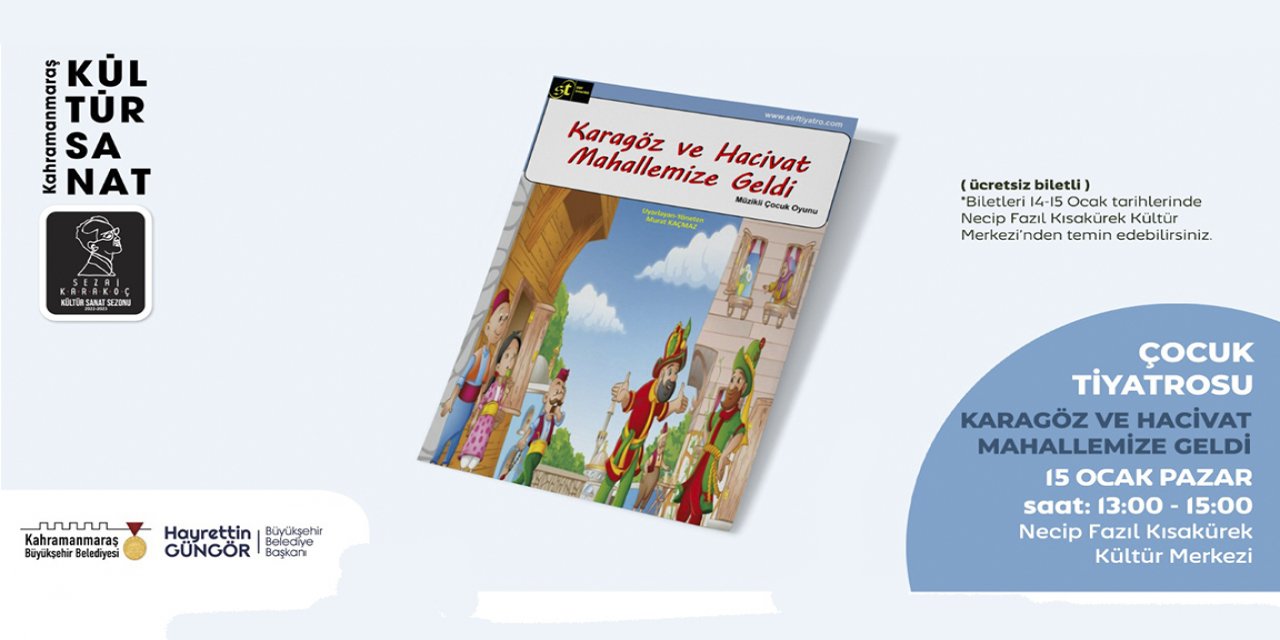 Kahramanmaraş’ta ‘Karagöz ve Hacivat Mahallemize Geldi’ Tiyatro Gösterisi