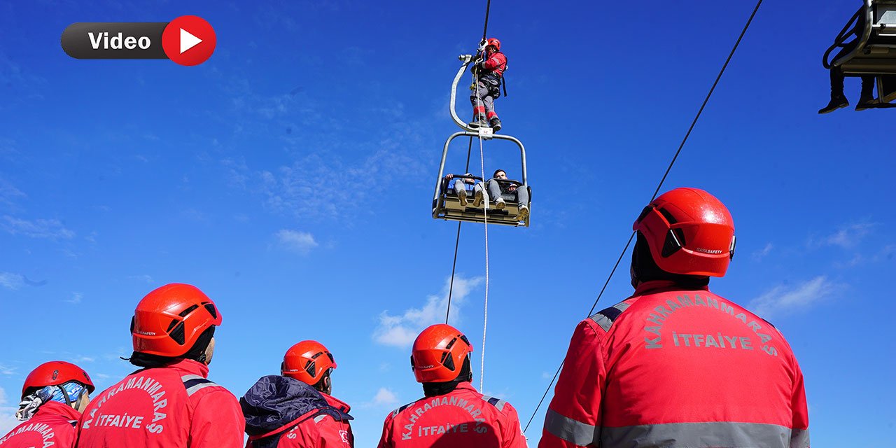 Kahramanmaraş Yedikuyular’da Nefes Kesen Kurtarma Tatbikatı