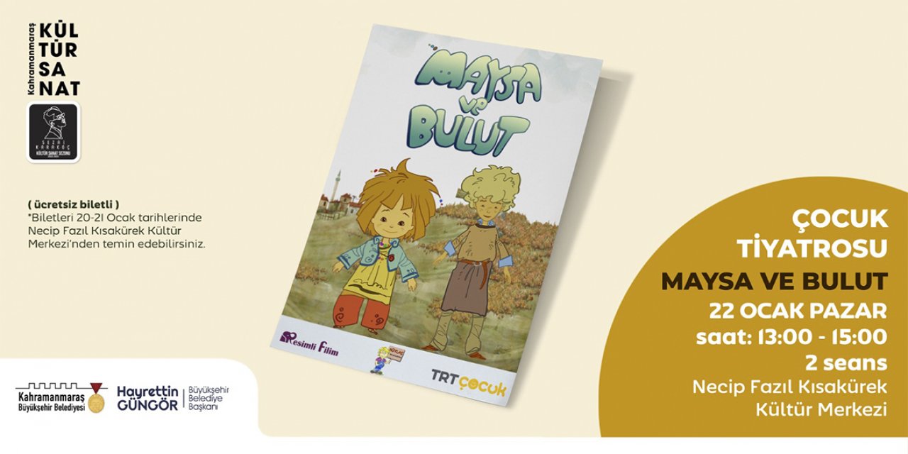 Kahramanmaraş’a TRT Çocuk’un Sevilen Kahramanları Miniklerle Buluşmaya Geliyor