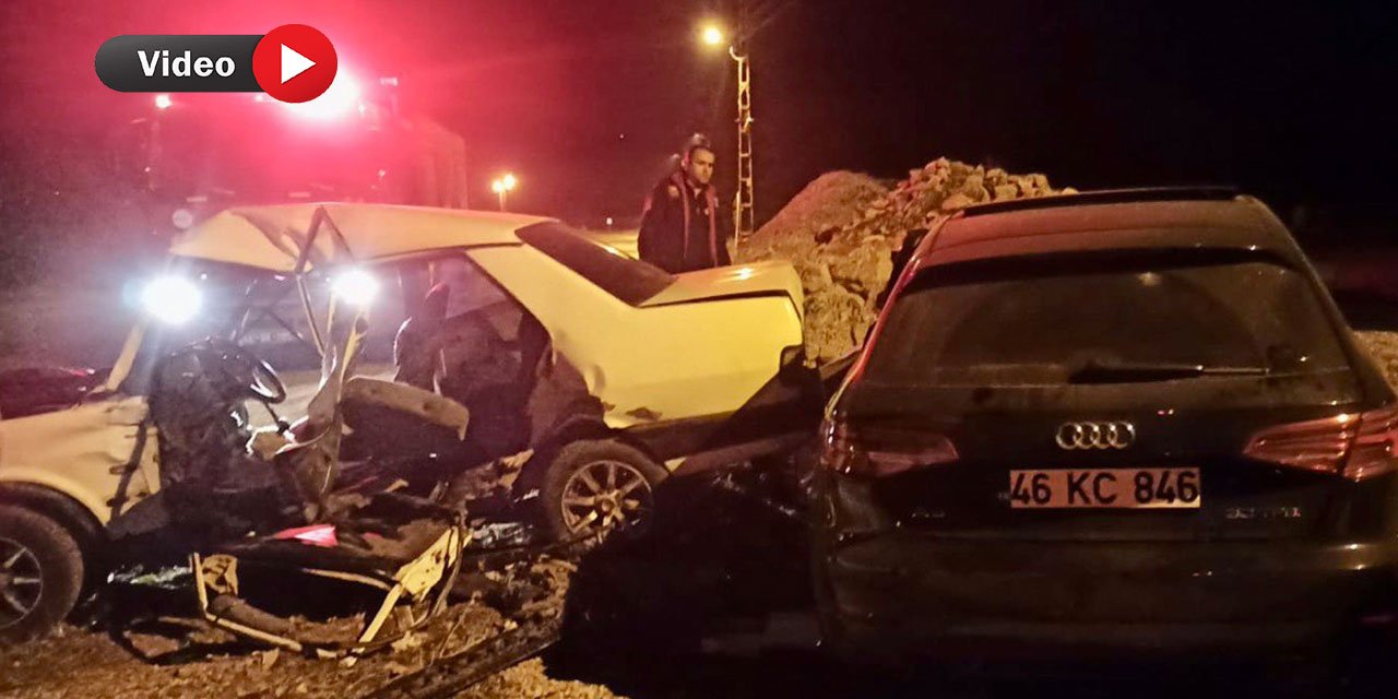 Kahramanmaraş’ta İki Otomobil Çarpıştı: 5 Yaralı