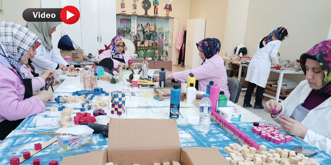 Kahramanmaraş’ta ‘Ahşap Oyuncak Atölyesi’ne Yoğun İlgi