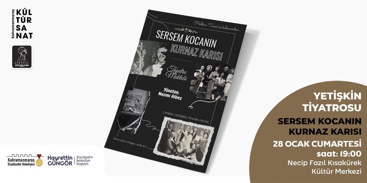 Kahramanmaraş’ta Tiyatroseverlere Eğlenceli Bir Gösteri Daha