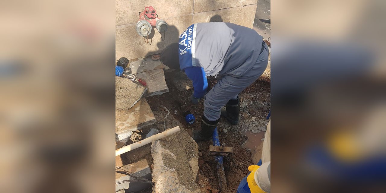 Kahramanmaraş’ta Depremde Zarar Gören Su Hatları Onarılıyor