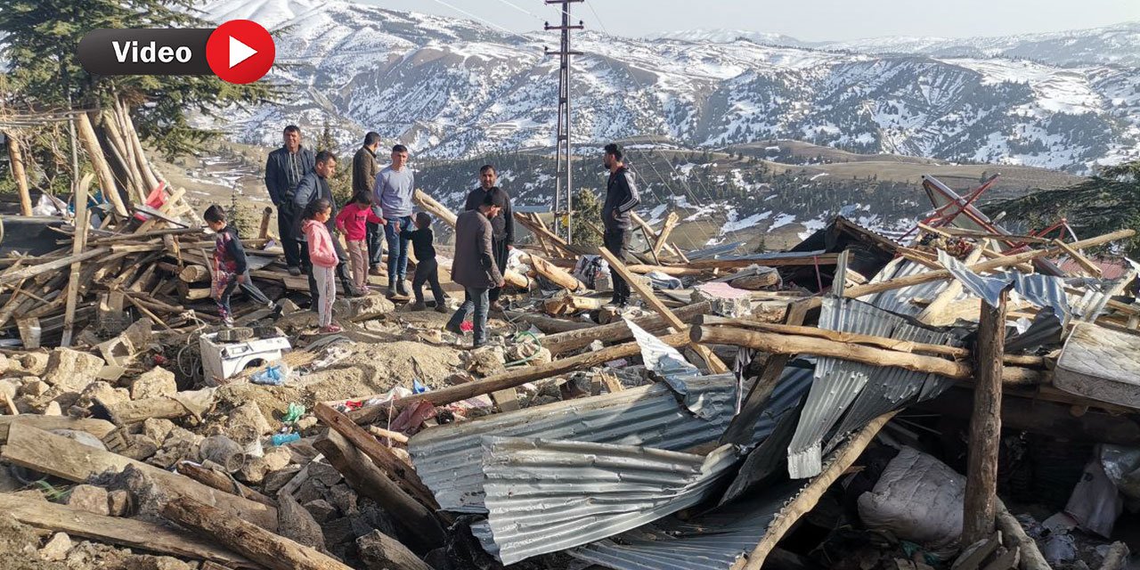 Kahramanmaraş’ta Kırsal Kesimde ki Vatandaşlar, Depreme Kar ve Tipide Yakalandı