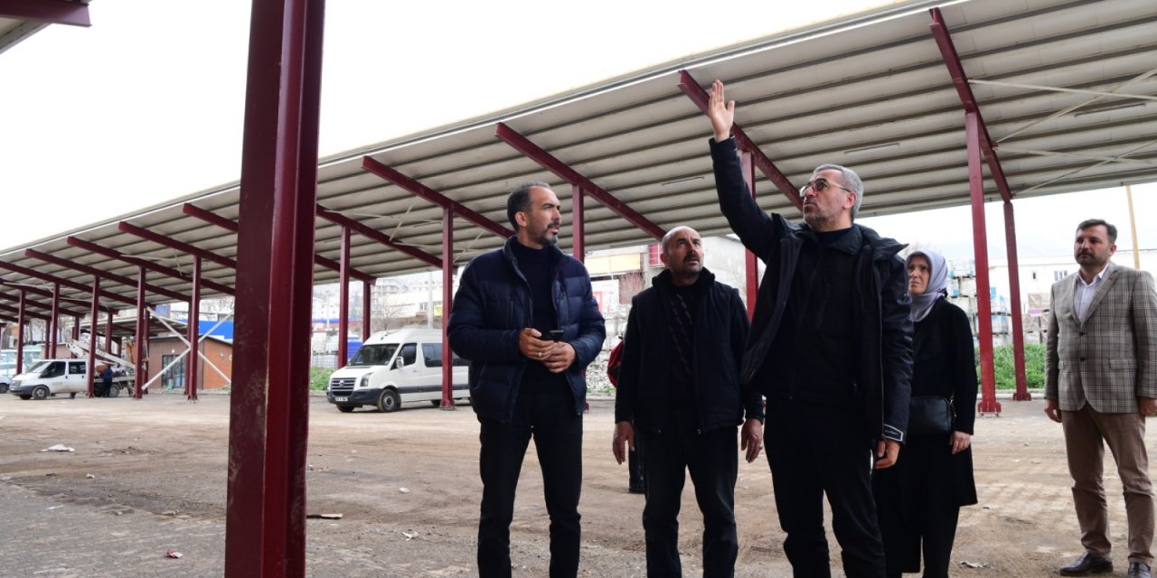 Kahramanmaraş’ta Hal ve Toptancı Esnafı İçin Geçici Alanlar Oluşturuluyor