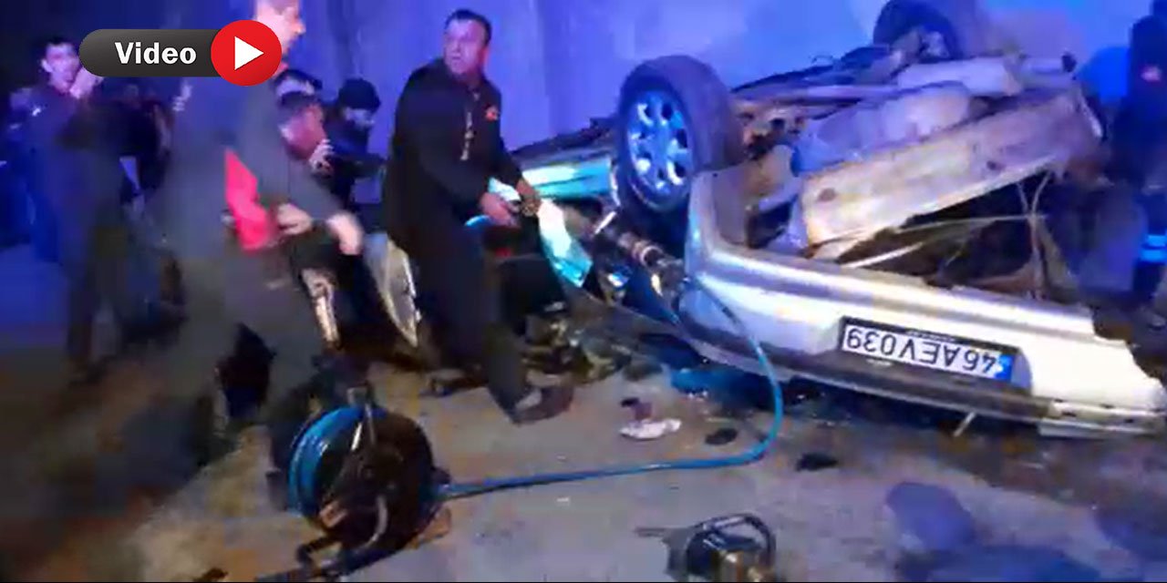 Kahramanmaraş’ta Otomobil Alt Geçide Düştü: 3 Yaralı