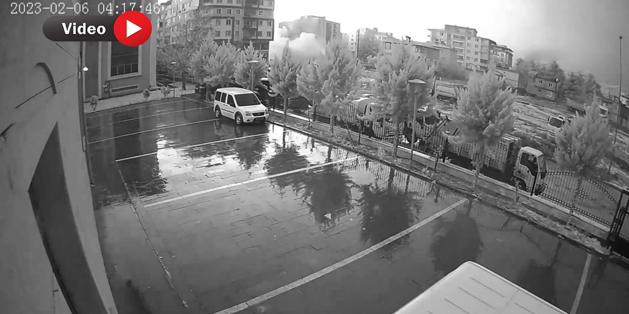 Kahramanmaraş'ın Türkoğlu İlçesinde Deprem Anı Kamerada