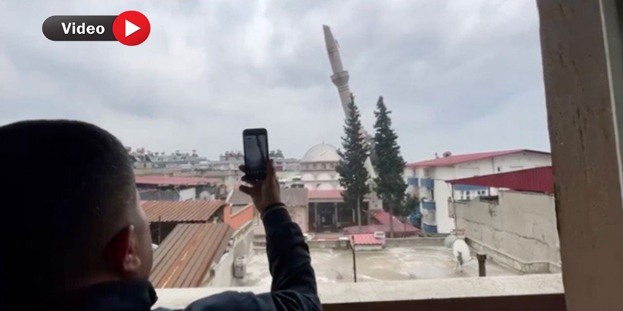 Kahramanmaraş'ta Kontrollü Yıkılan Minare İmam Evinin Üzerine Düştü