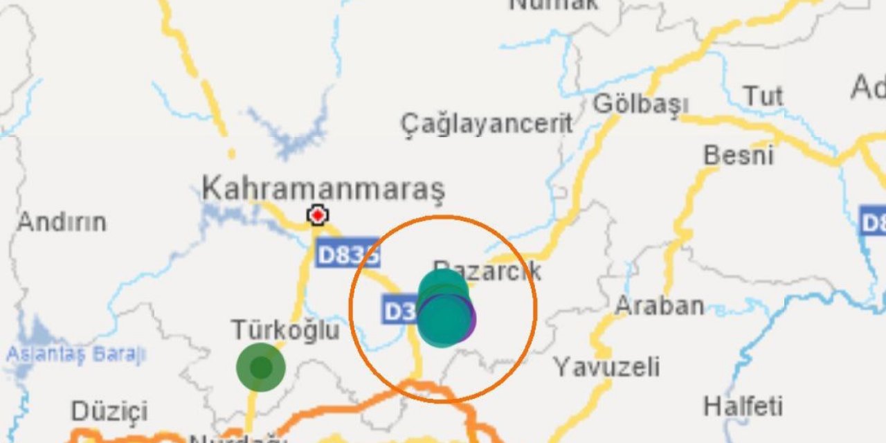 Kahramanmaraş'ta 4,1 Büyüklüğünde Korkutan Deprem