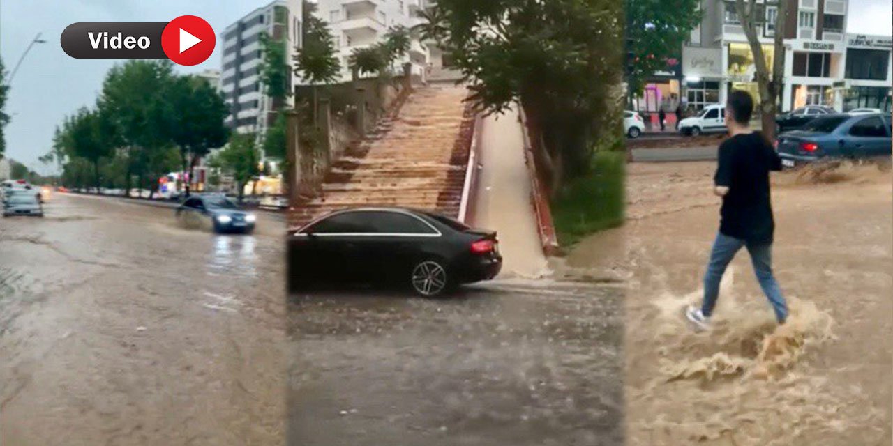 Kahramanmaraş'ta Sağanak Yağış Hayatı Olumsuz Etkiledi