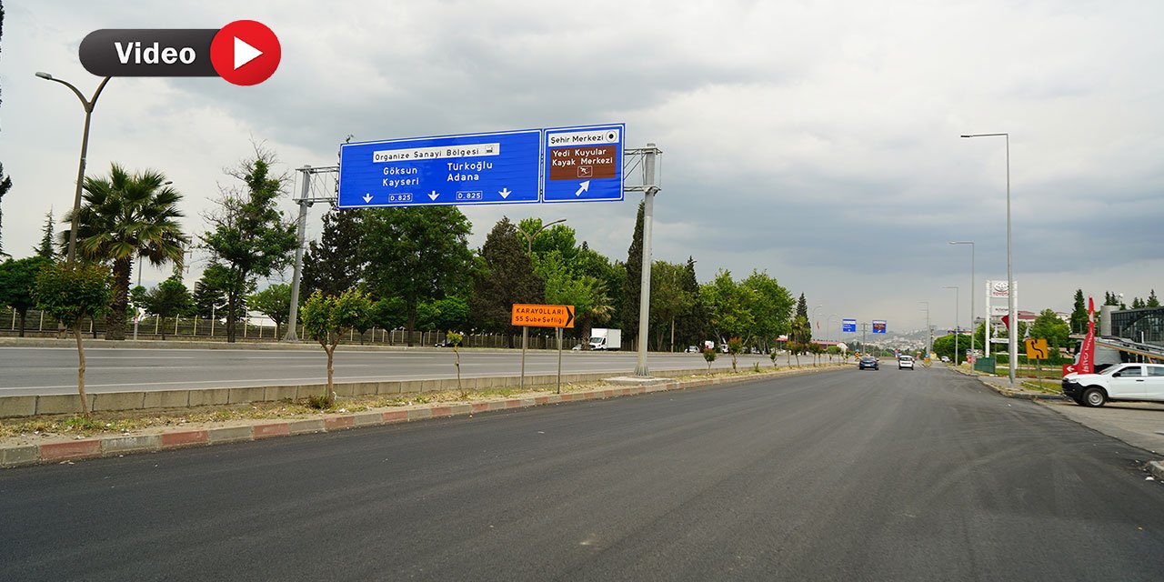 Kahramanmaraş’ta Mehmet Akif Servis Yolu Yenilendi