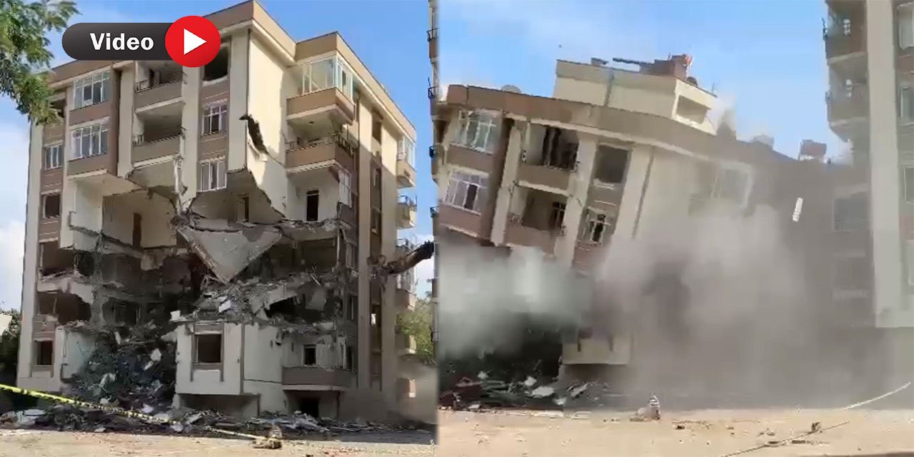 Kahramanmaraş’ta Kontrolsüz Yıkım Sağlam Binayı Böyle Yıktı