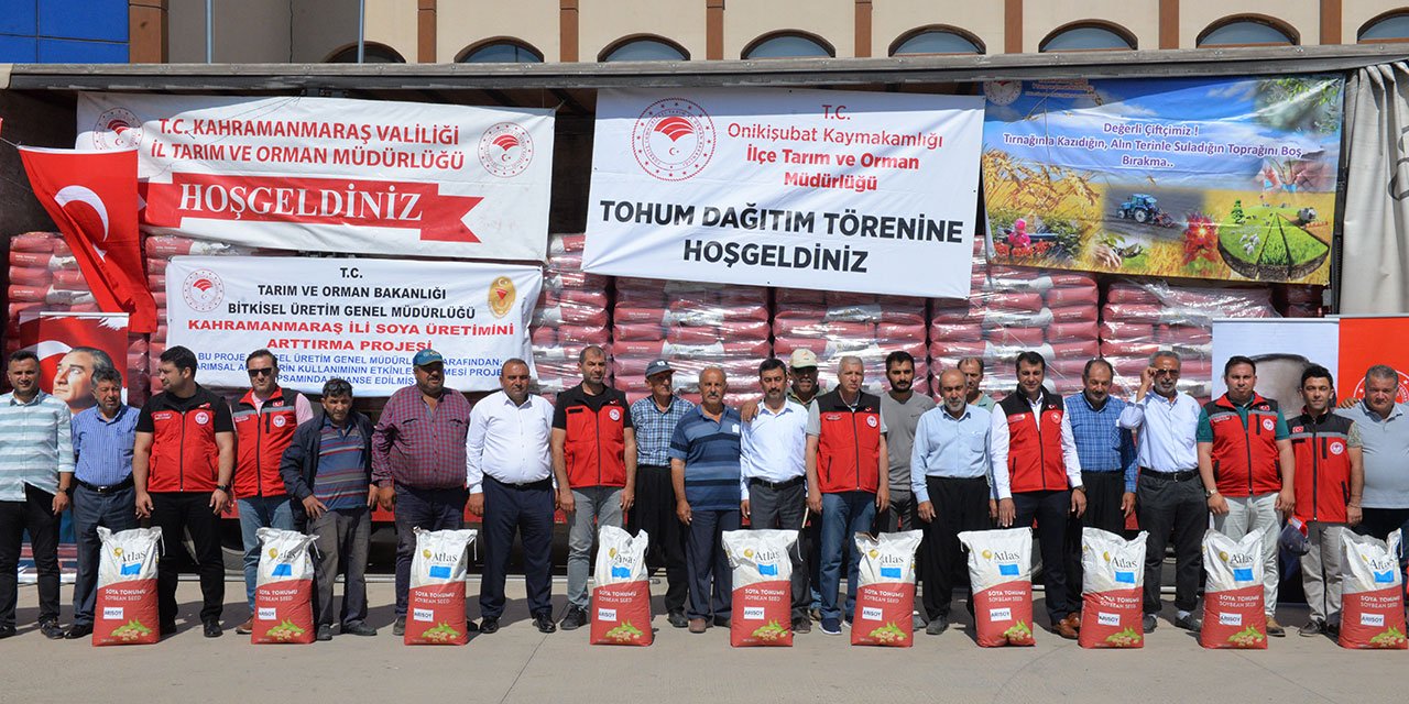 Kahramanmaraş'ta Soya Tohum Dağıtımı Gerçekleştirildi